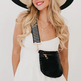 Westlyn Woven Bum Bag - Black