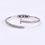 Silver Hinged Nail Bangle